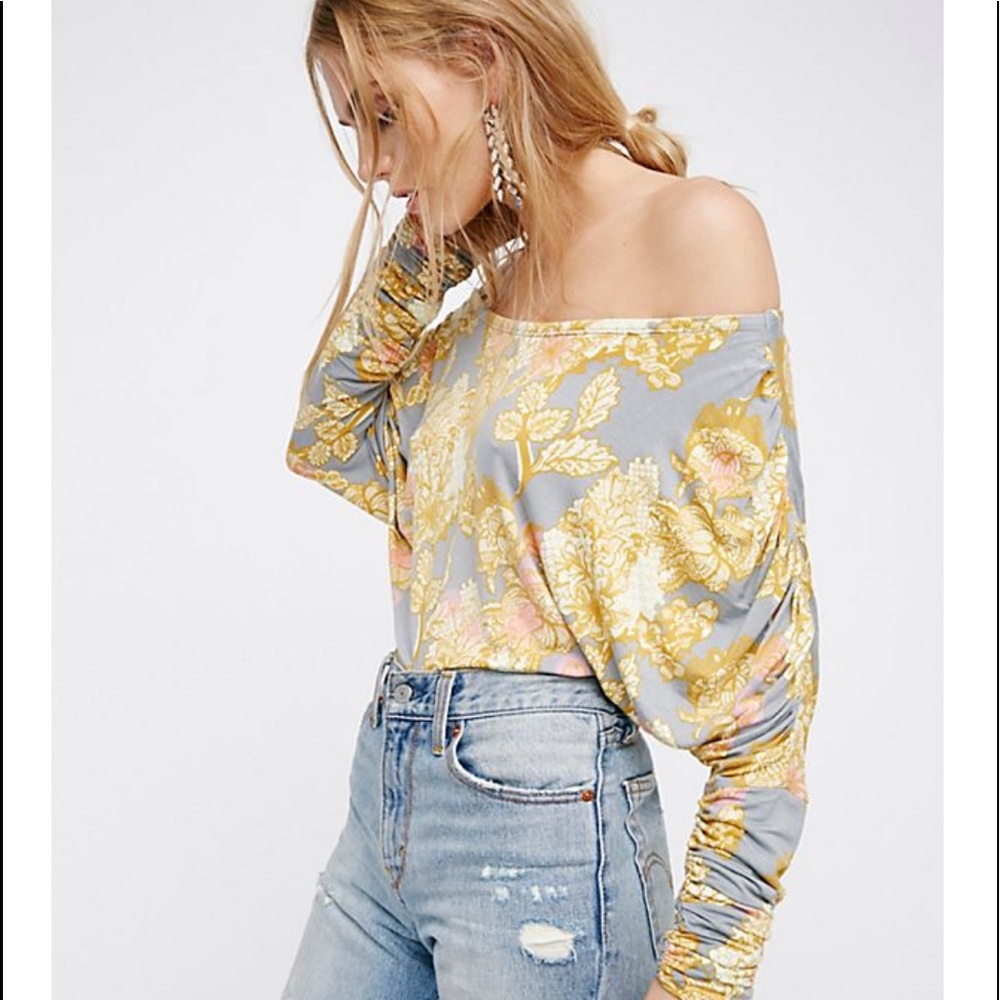 We The Free Off the shoulder work blouse top